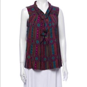 Marc by Marc Jacobs silk geometric blouse - Small